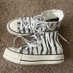 Custom Zebra Platform Converse